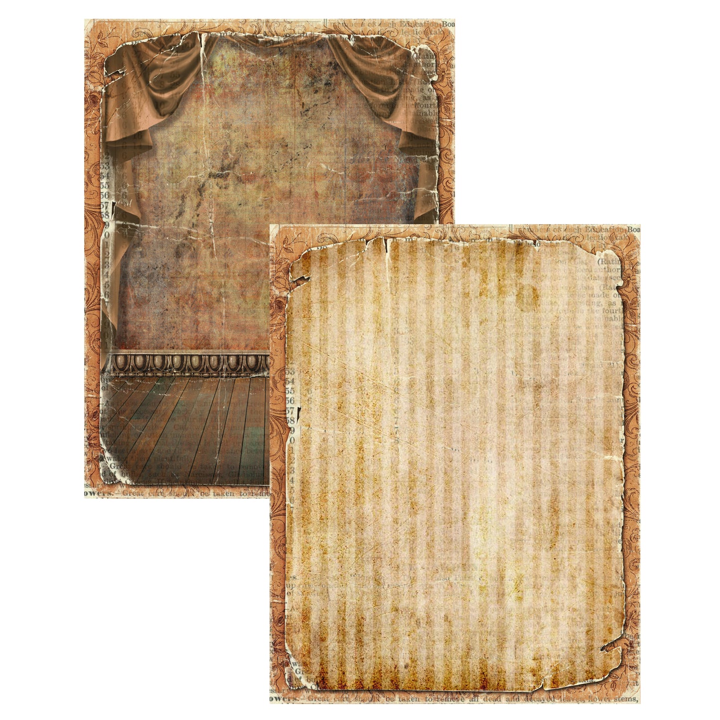 Steamtime Journal Paper Pack - 7016 - EZscrapbooks Scrapbook Layouts Journals