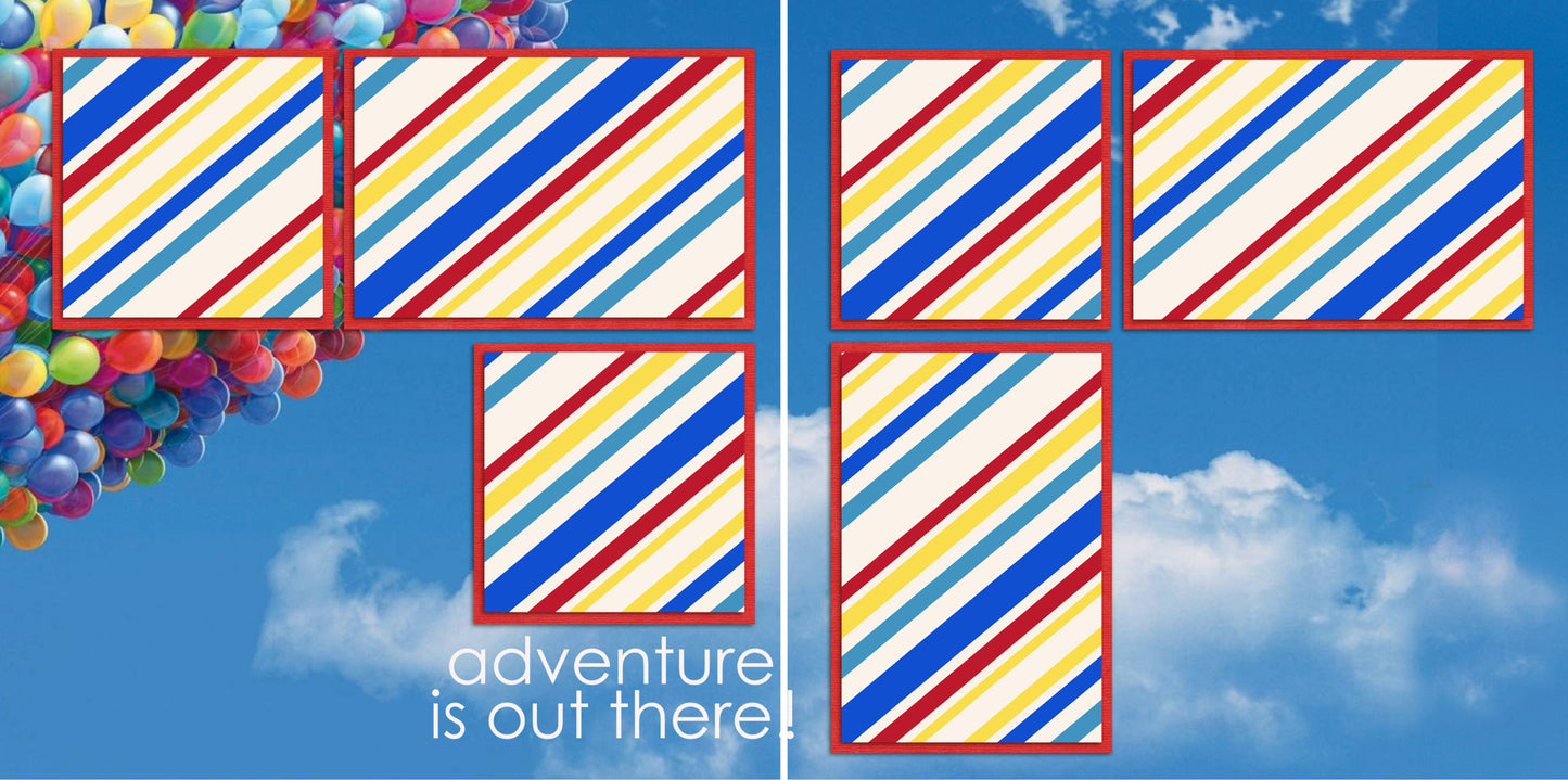 Up Inspired - 2032 - EZscrapbooks Scrapbook Layouts Disney, General No Title Layouts