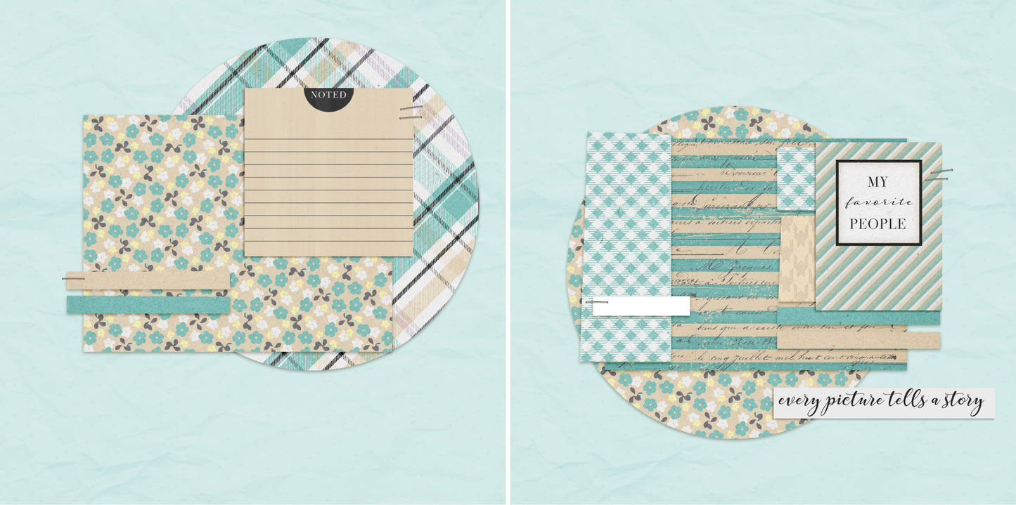 My Favorite People NPM - 4693 - EZscrapbooks Scrapbook Layouts Family, Friends