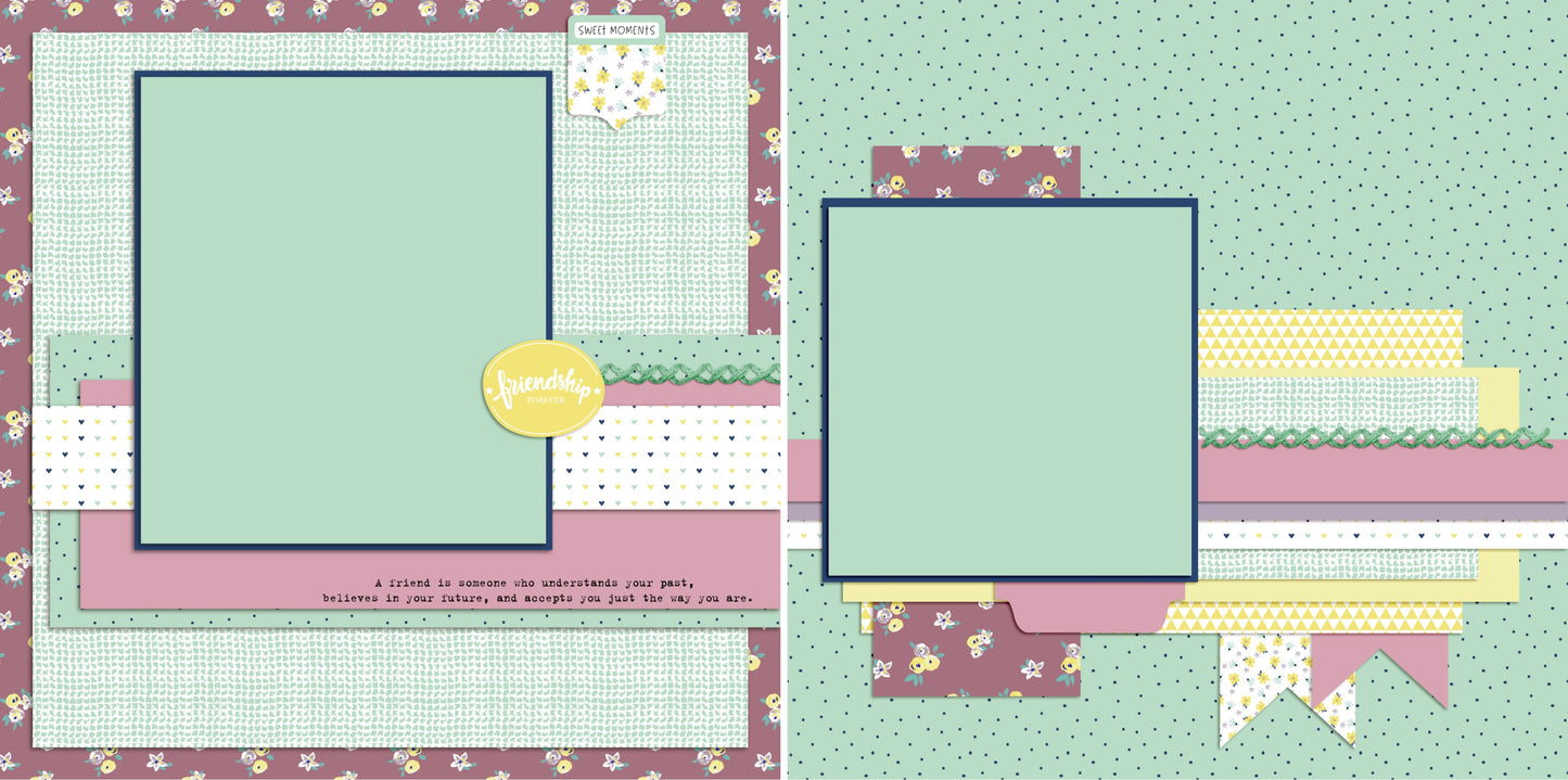 Friendship NPM - 4683 - EZscrapbooks Scrapbook Layouts Friends, Other