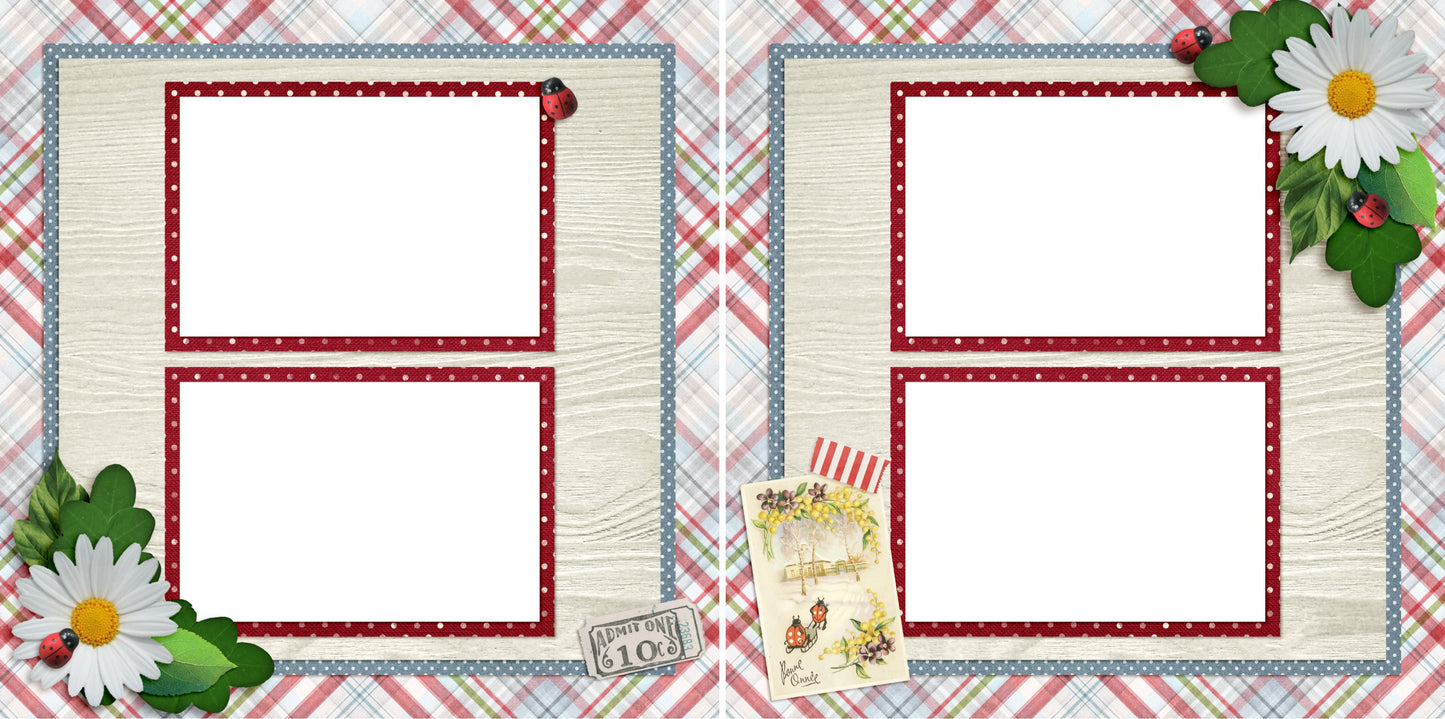 Beautiful Day - Digital Scrapbook Pages - INSTANT DOWNLOAD - 2019 - EZscrapbooks Scrapbook Layouts Other, Spring - Easter