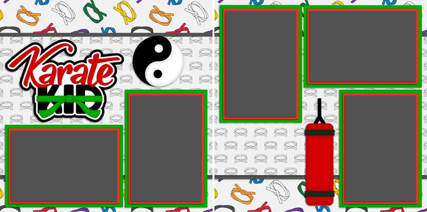 Karate Kid - 2257 - EZscrapbooks Scrapbook Layouts Sports