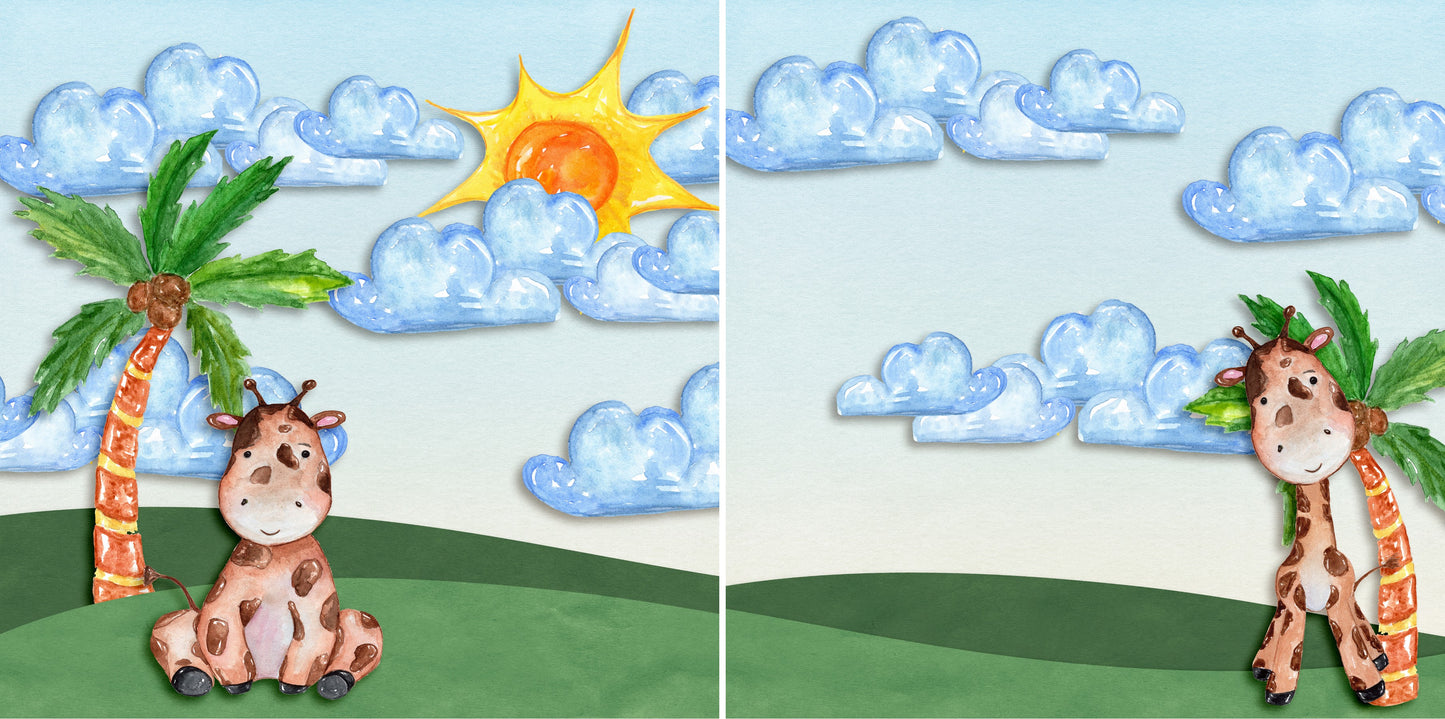 Summer Cutie NPM - 4863 - EZscrapbooks Scrapbook Layouts Beach - Tropical, Swimming - Pool