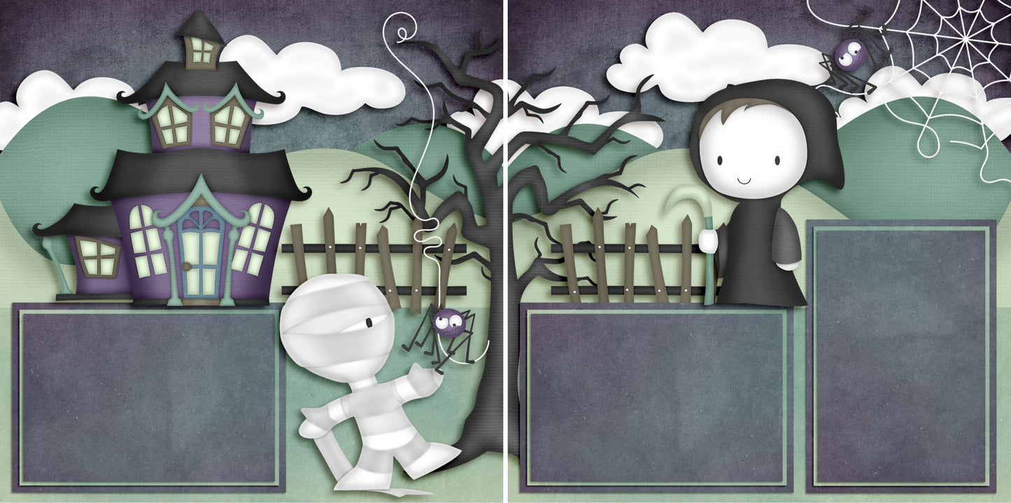 Jeepers Creepers - 4338 - EZscrapbooks Scrapbook Layouts Halloween