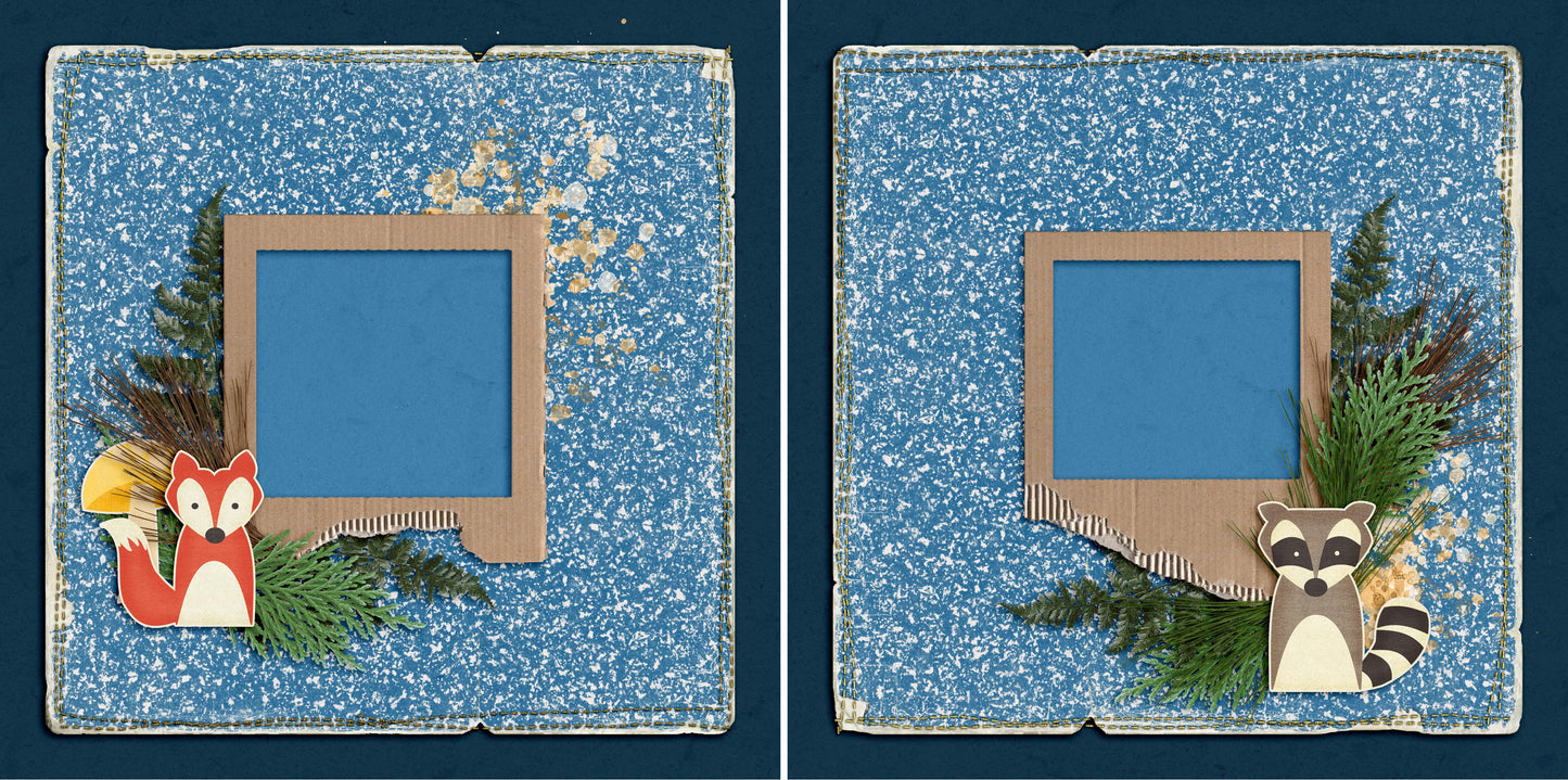 Outdoor Critters - 4500 - EZscrapbooks Scrapbook Layouts Camping - Hiking, Hunting - Fishing