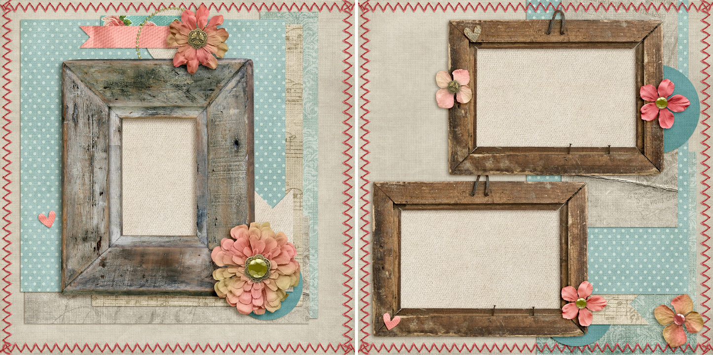 Rustic Beauty - 4546 - EZscrapbooks Scrapbook Layouts Heritage, Other