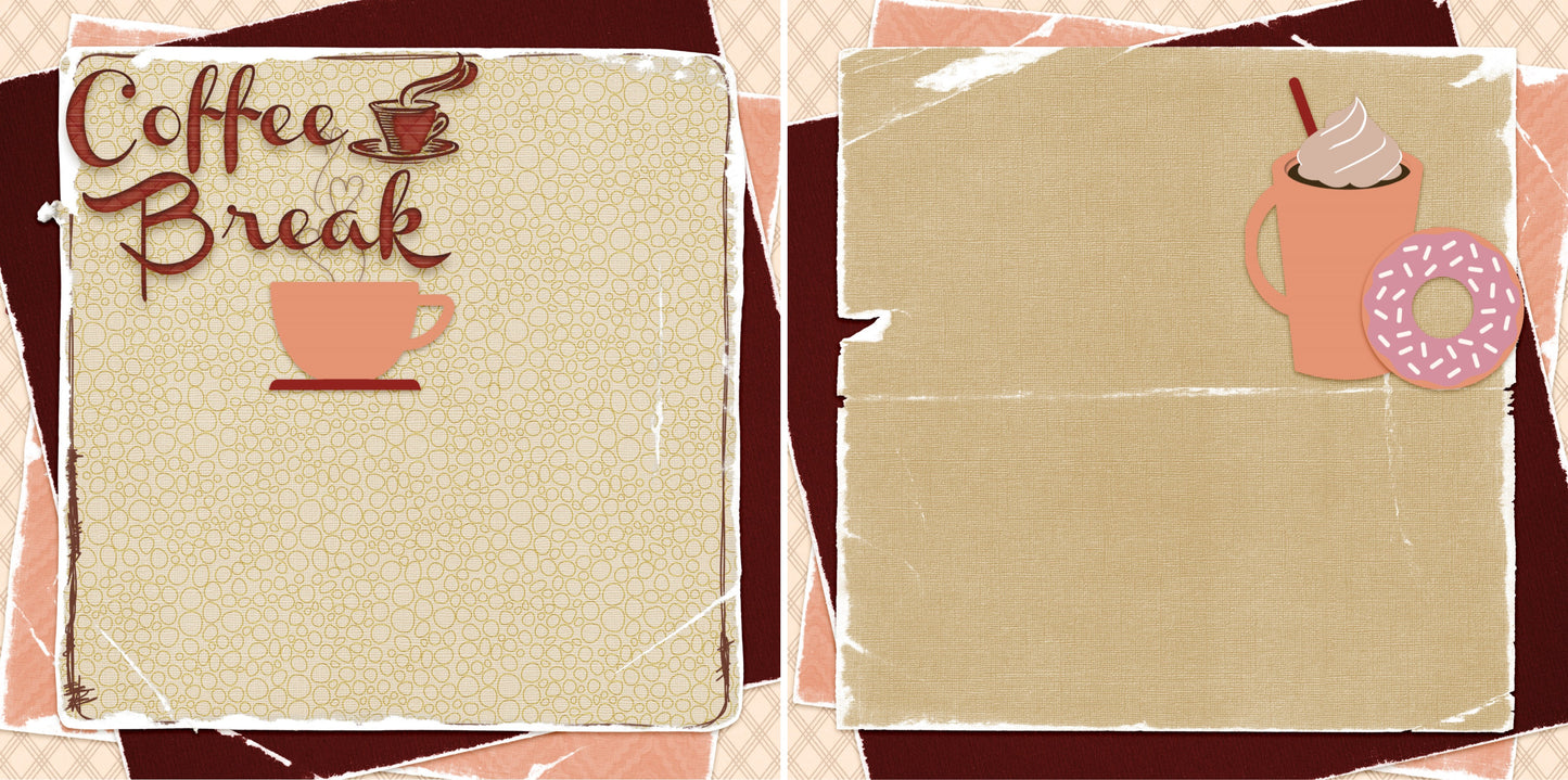 Coffee Break NPM - 3849 - EZscrapbooks Scrapbook Layouts coffee, Foods