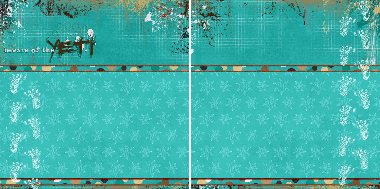 Beware of the Yeti NPM - 2473 - EZscrapbooks Scrapbook Layouts Disney