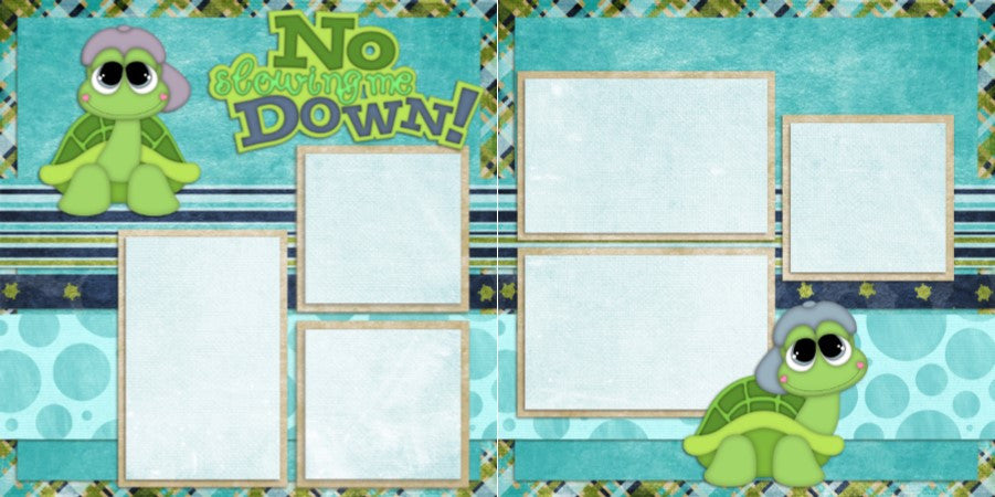 No Slowing Me Down Boy - 677 - EZscrapbooks Scrapbook Layouts Baby - Toddler, Boys