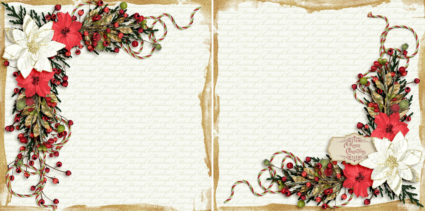 Happiest of Holidays NPM - 3611 - EZscrapbooks Scrapbook Layouts Christmas