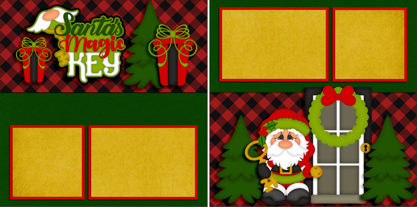 Santa's Magic Key - 3758 - EZscrapbooks Scrapbook Layouts Christmas