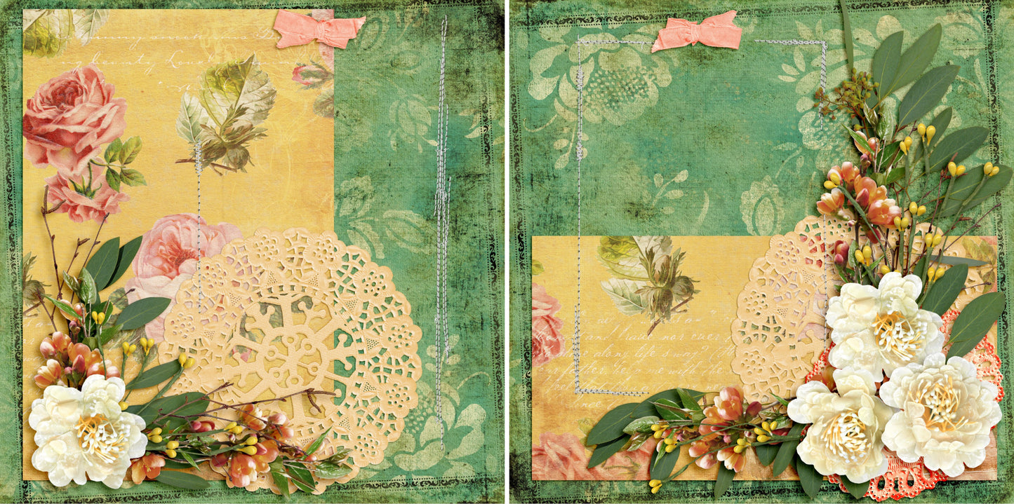 Smells Like Spring - 4642 - EZscrapbooks Scrapbook Layouts Heritage, Other