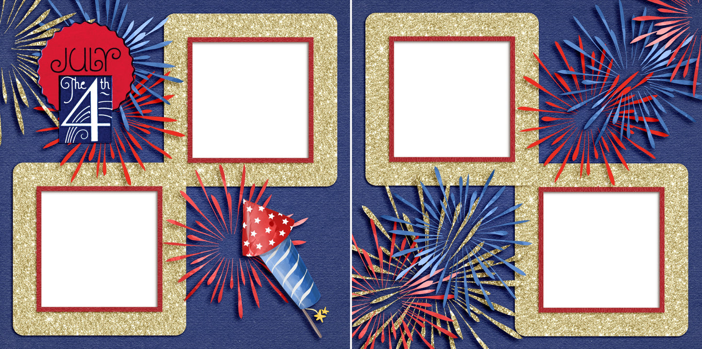 July the 4th Celebration - EZ Digital Quick Pages - INSTANT DOWNLOAD