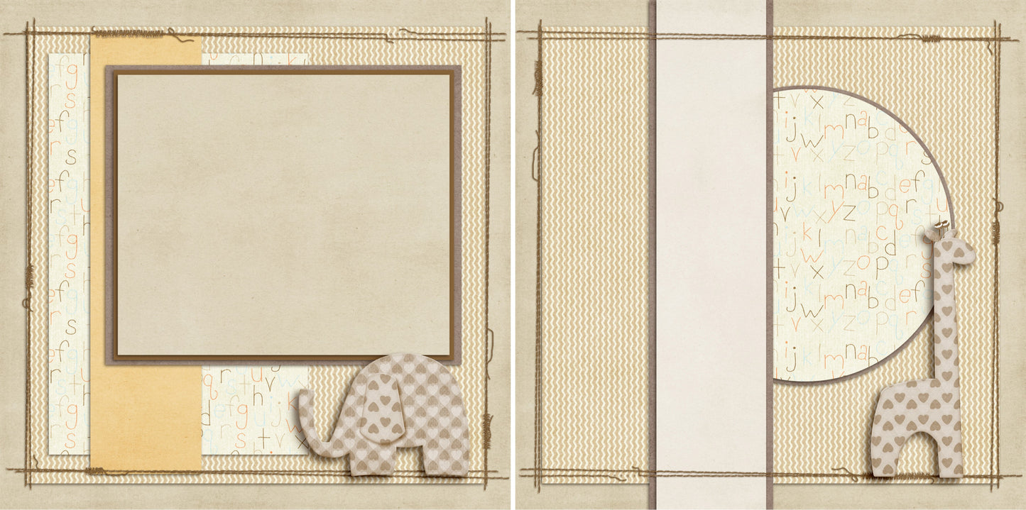 Baby Beige NPM - 4203 - EZscrapbooks Scrapbook Layouts Baby - Toddler