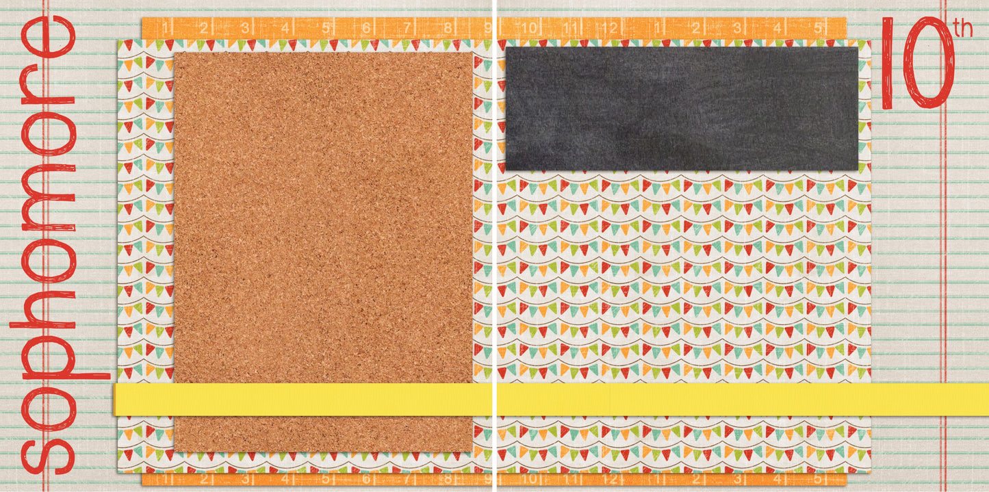 Sophomore NPM - 4011 - EZscrapbooks Scrapbook Layouts School