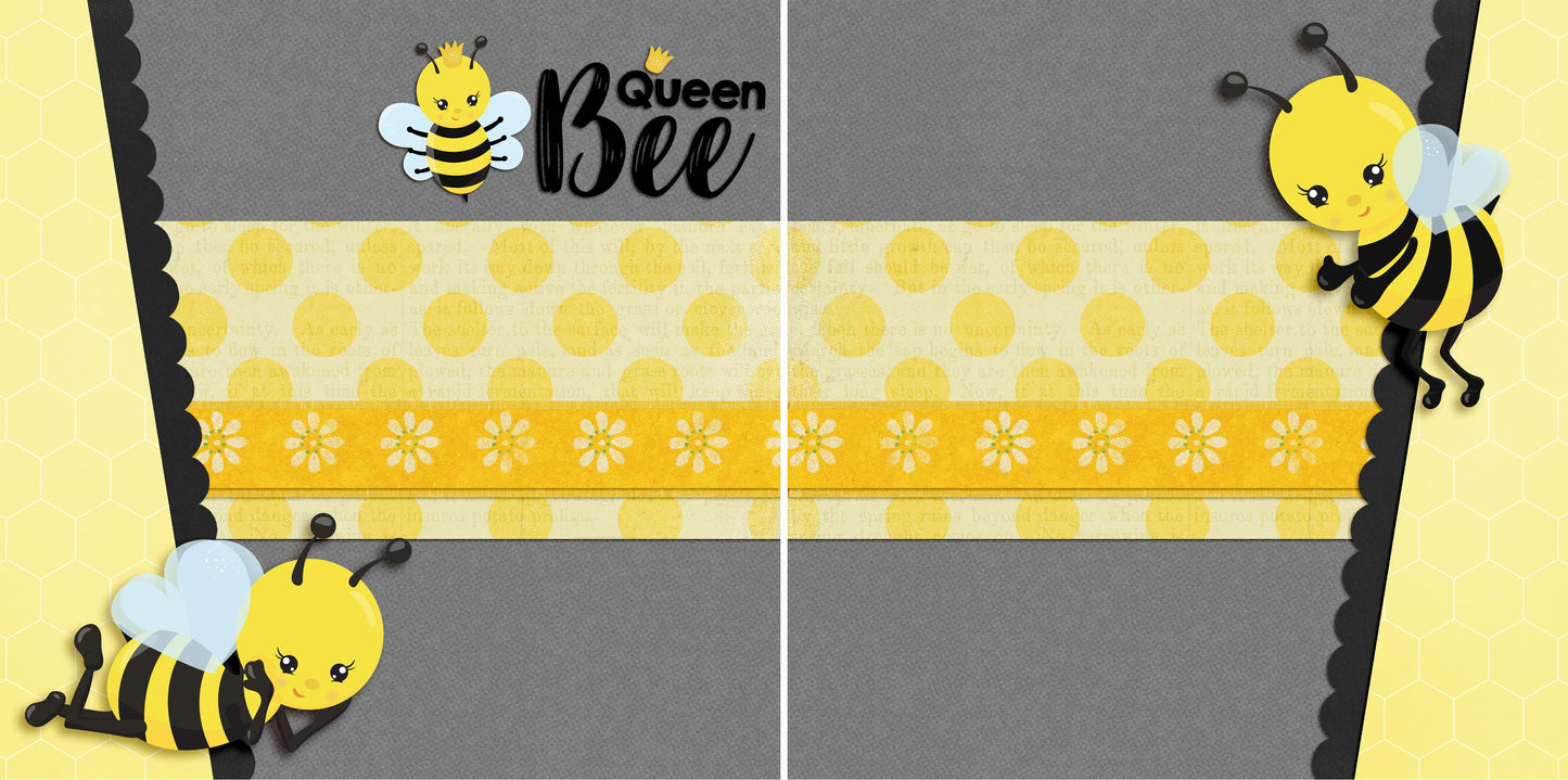 Queen Bee NPM - 4901 - EZscrapbooks Scrapbook Layouts Summer