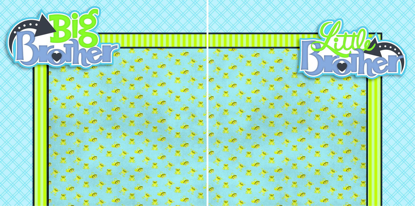Brothers NPM - 3139 - EZscrapbooks Scrapbook Layouts brother, Family