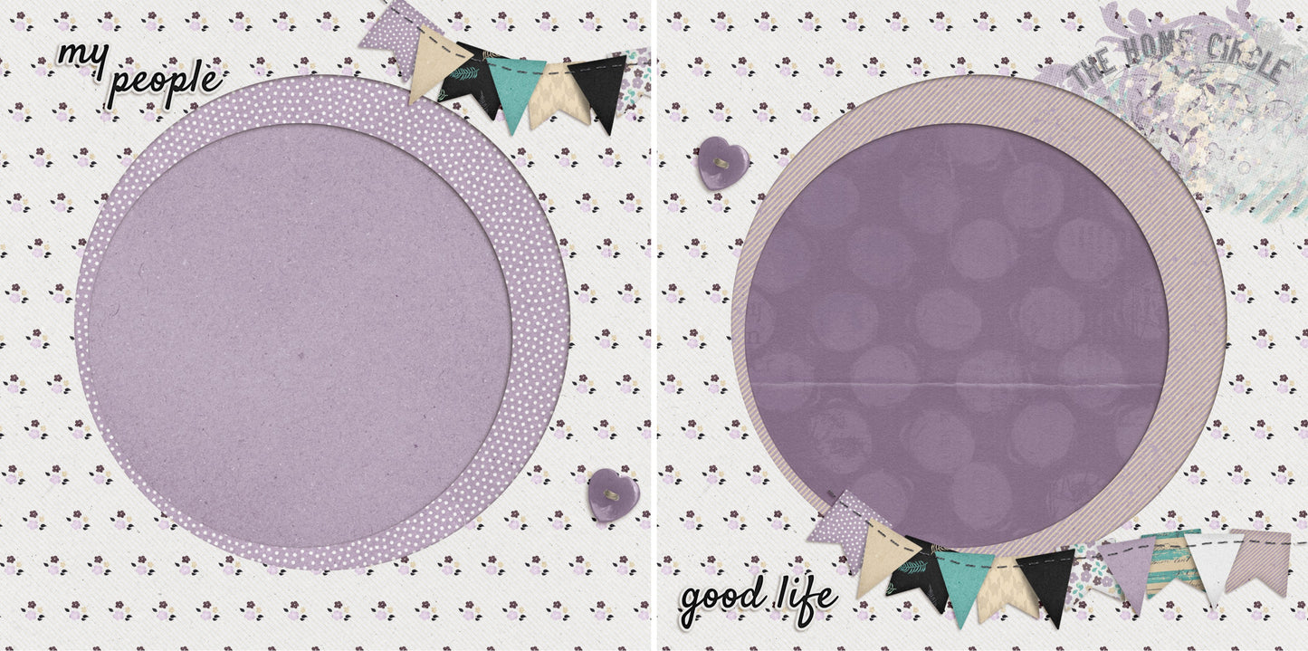 My People NPM - 4695 - EZscrapbooks Scrapbook Layouts Family, Friends