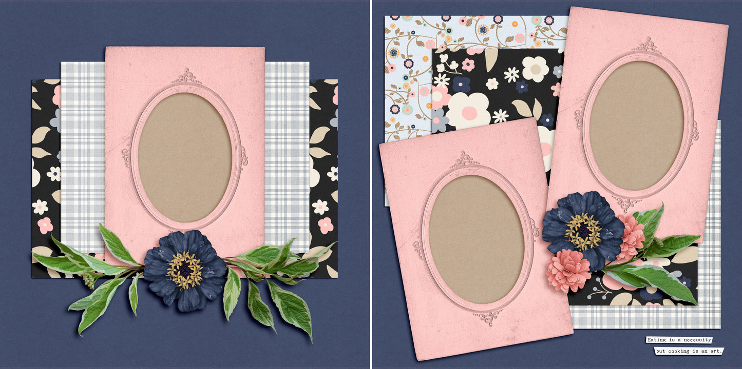 Cooking is an Art - 5234 - EZscrapbooks Scrapbook Layouts Foods