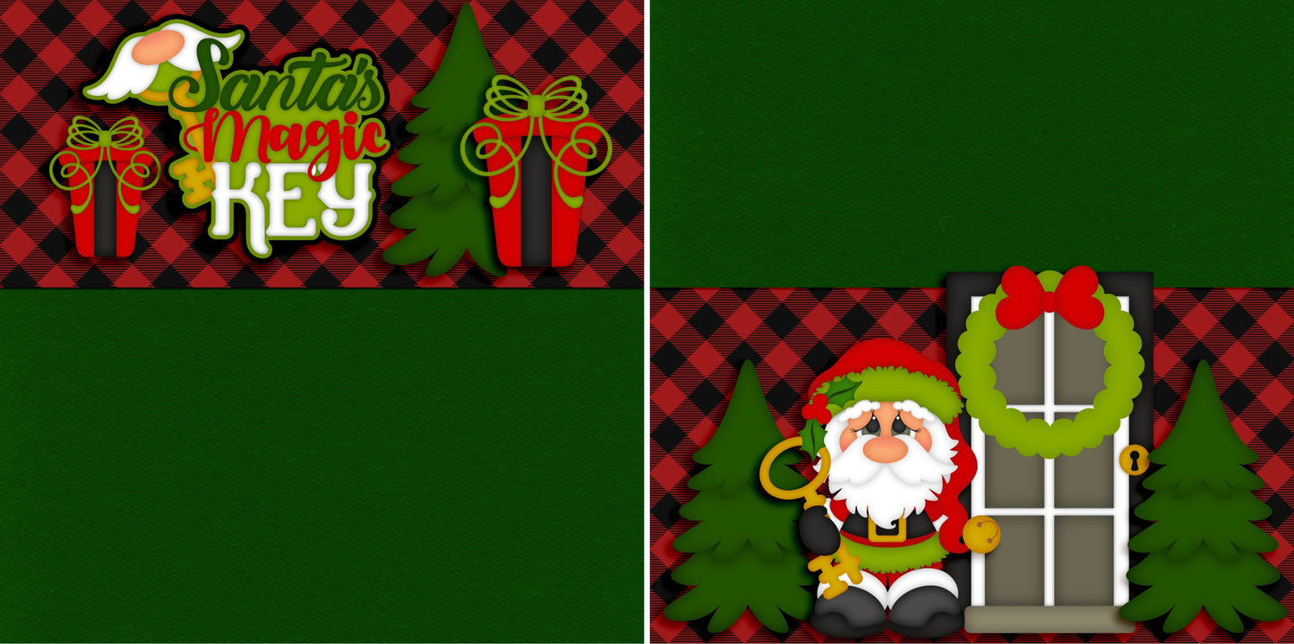 Santa's Magic Key NPM - 3759 - EZscrapbooks Scrapbook Layouts Christmas
