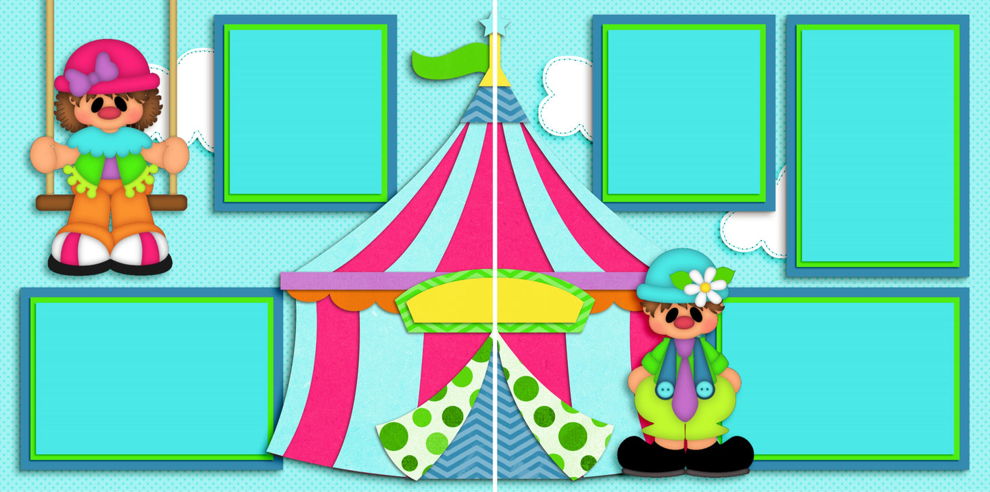 Circus - 3140 - EZscrapbooks Scrapbook Layouts circus, Kids, Other