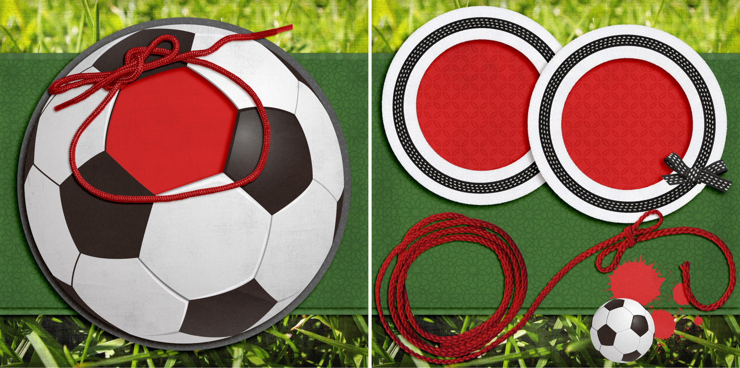 Soccer Ball - 3168 - EZscrapbooks Scrapbook Layouts soccer, Sports