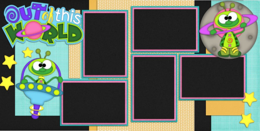 Out of this World - 786 - EZscrapbooks Scrapbook Layouts Baby - Toddler, Boys, Disney