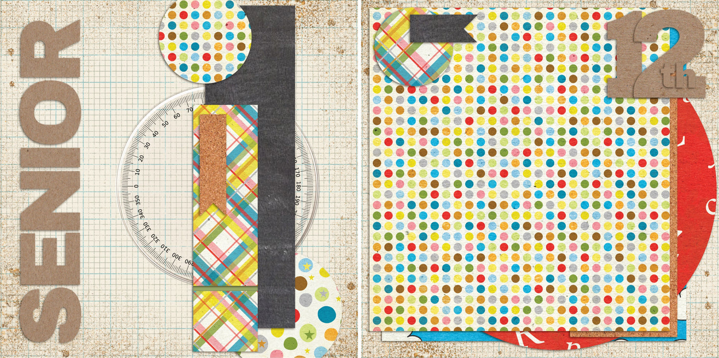 Senior NPM - 4013 - EZscrapbooks Scrapbook Layouts School