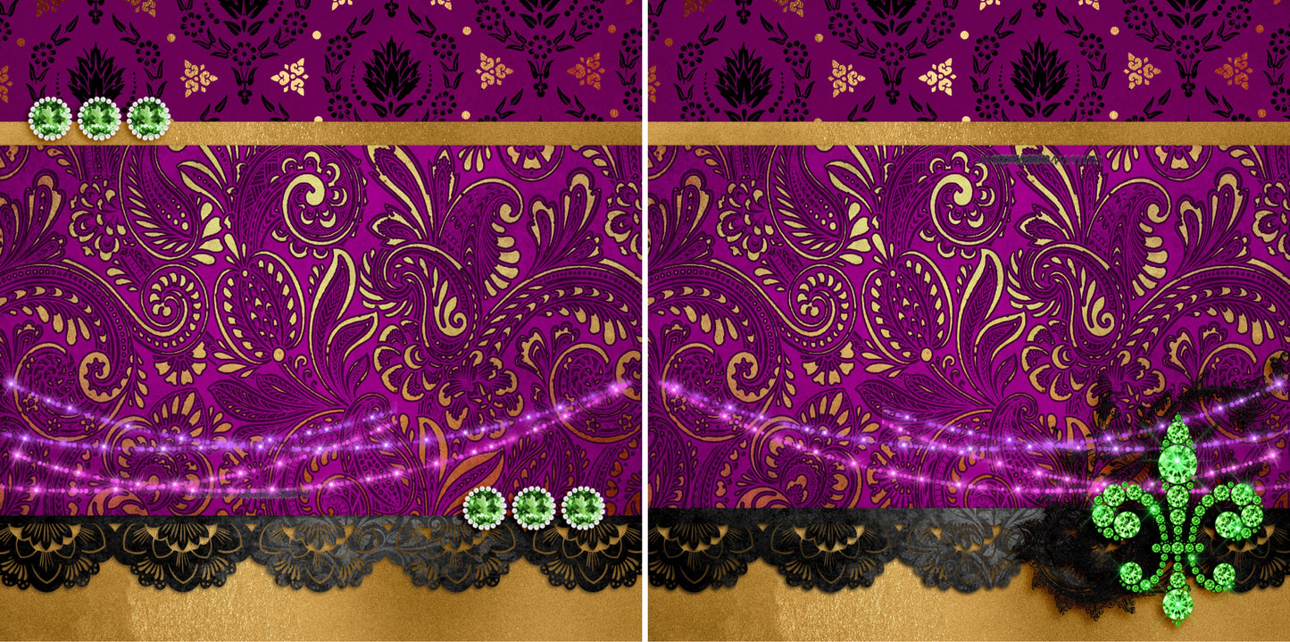Mardi Gras Madness NPM - 3339 - EZscrapbooks Scrapbook Layouts New Orleans - Mardi Gras, Vacation