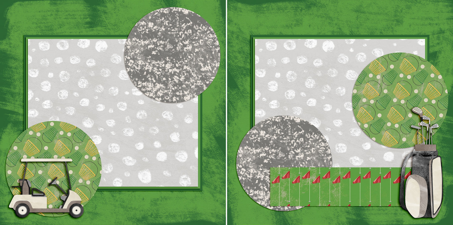 Golf Game NPM 5143 - EZscrapbooks Scrapbook Layouts Golf, Sports