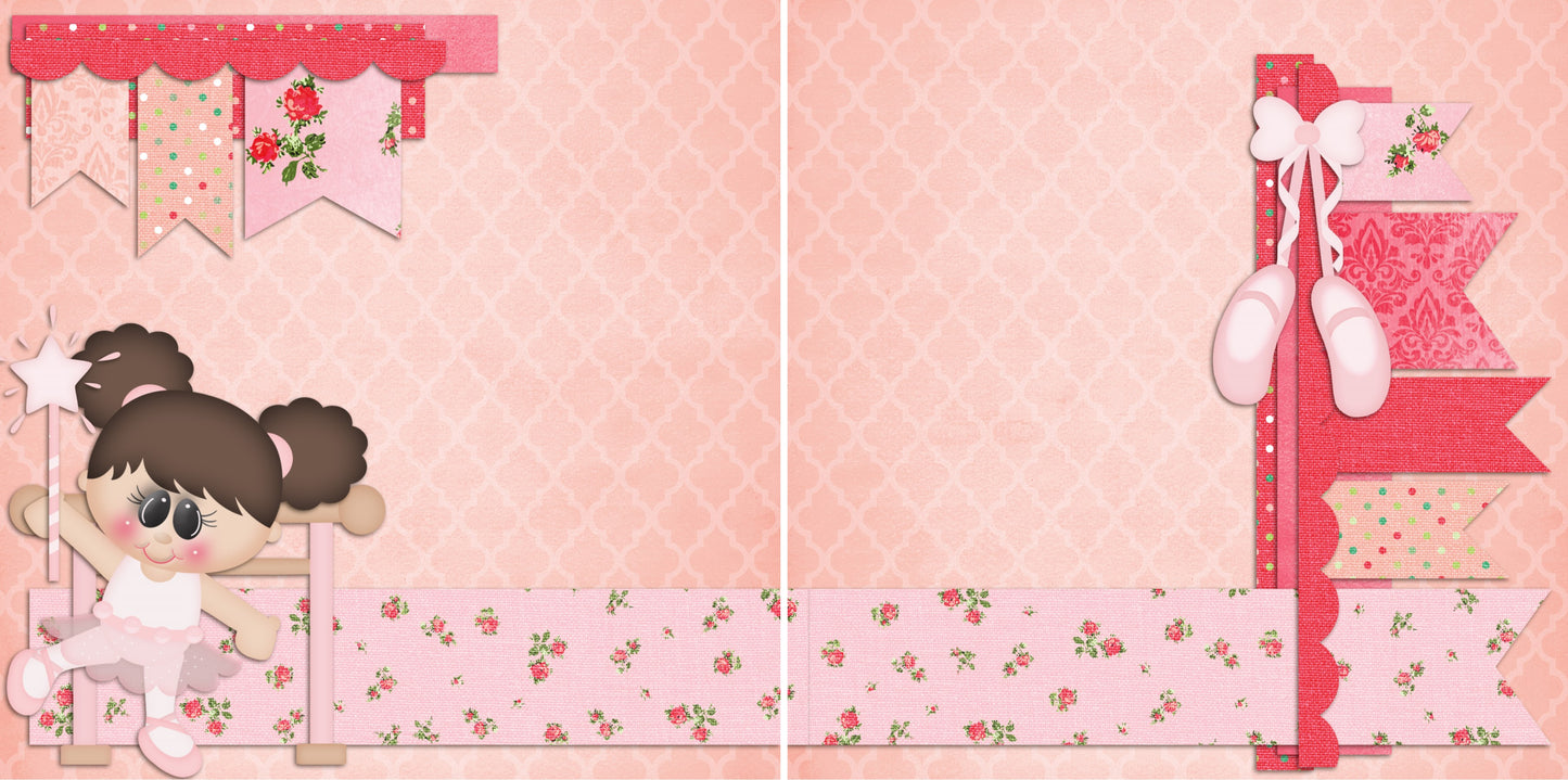 Ballerina Girl NPM - 2280 - EZscrapbooks Scrapbook Layouts Dance - Music - Cheer, Sports