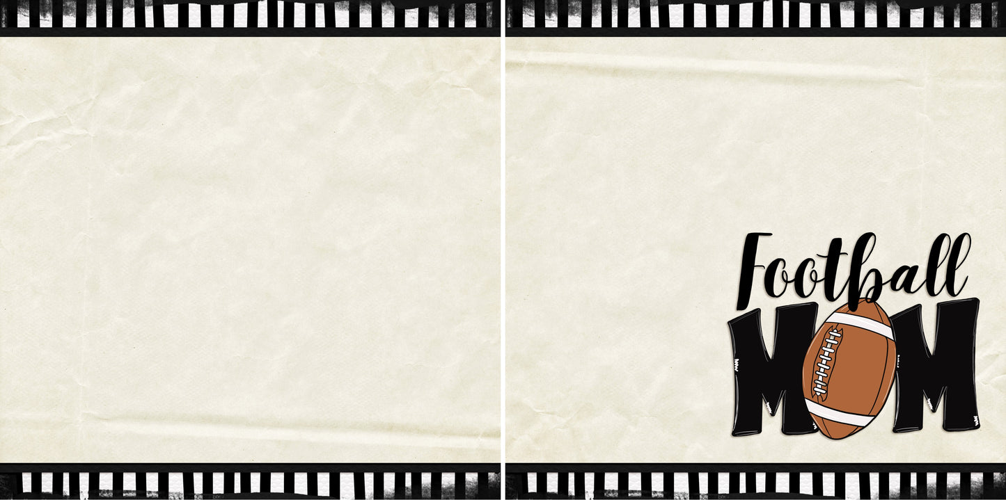 Football Mom NPM - 4813 - EZscrapbooks Scrapbook Layouts football, Sports