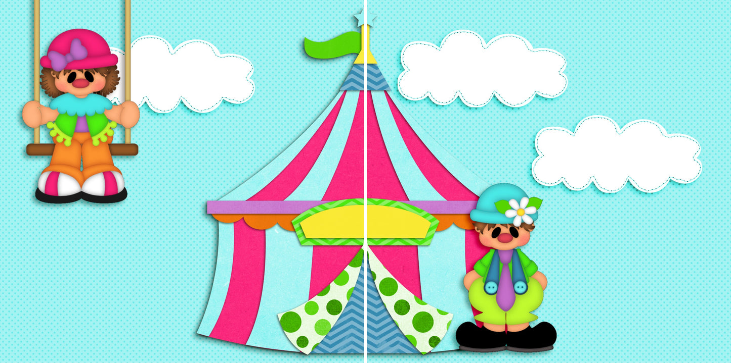 Circus NPM - 3141 - EZscrapbooks Scrapbook Layouts circus, Kids, Other