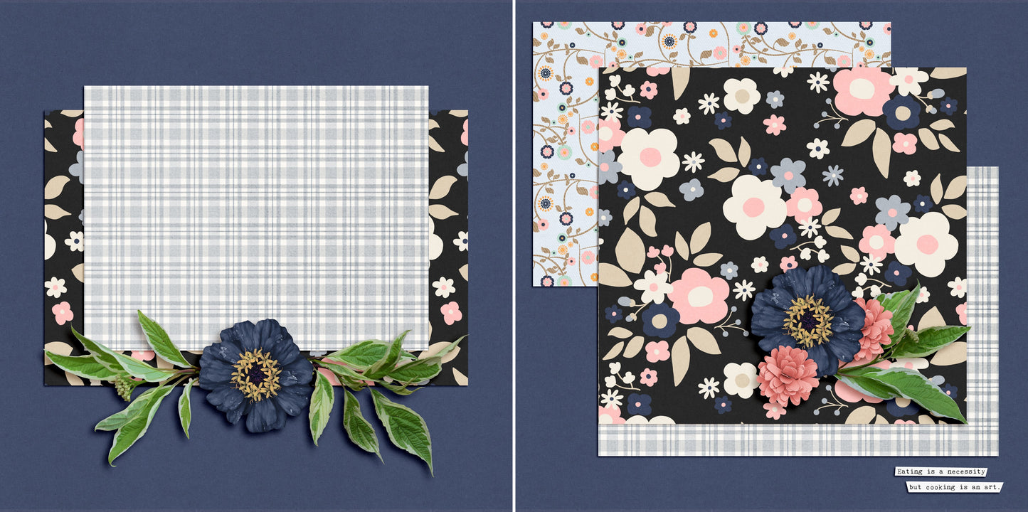 Cooking is an Art NPM - 5235 - EZscrapbooks Scrapbook Layouts Foods