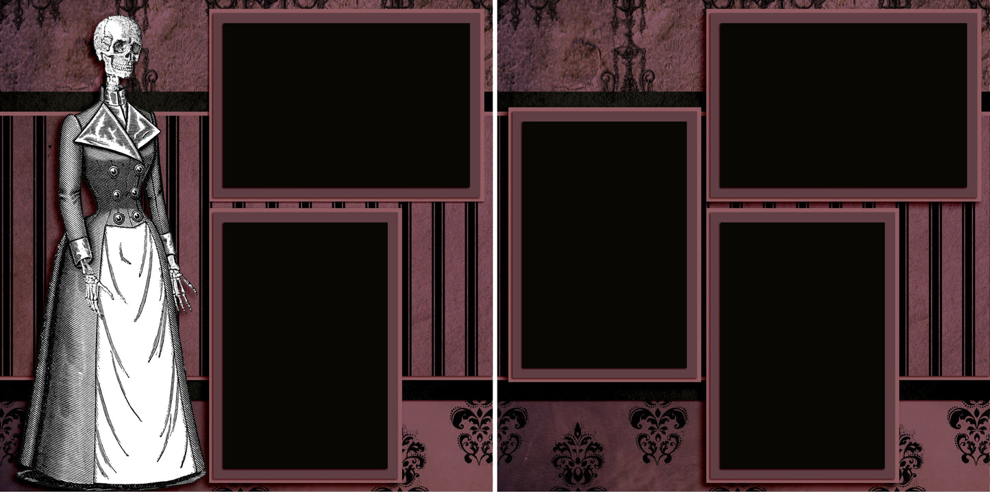 Lady of the House - 3422 - EZscrapbooks Scrapbook Layouts Halloween