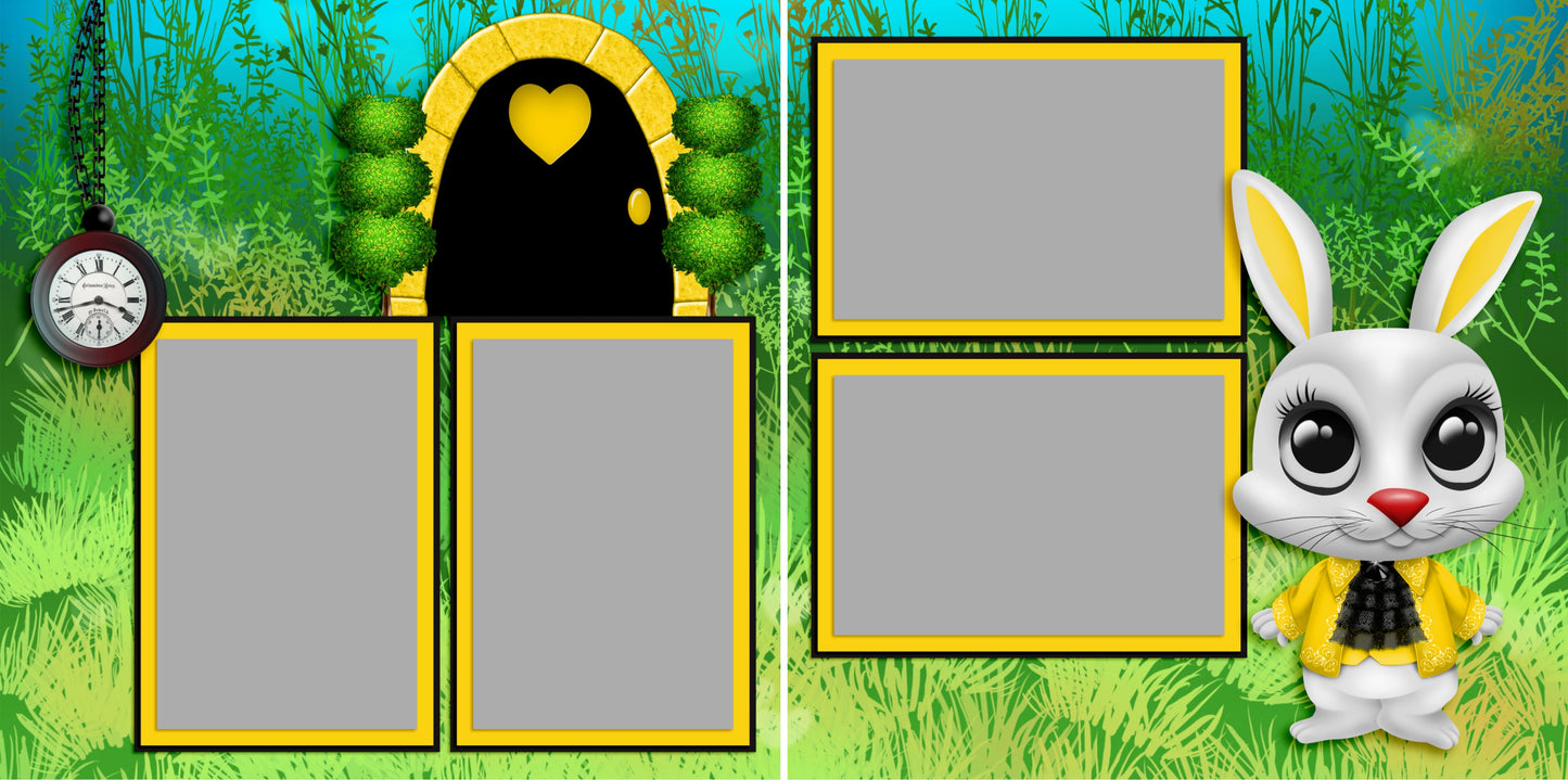 The White Rabbit - 3994 - EZscrapbooks Scrapbook Layouts Characters