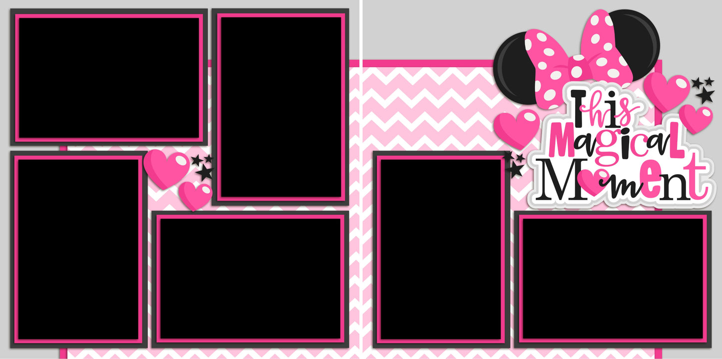 This Magical Moment Pink - 2234 - EZscrapbooks Scrapbook Layouts Disney
