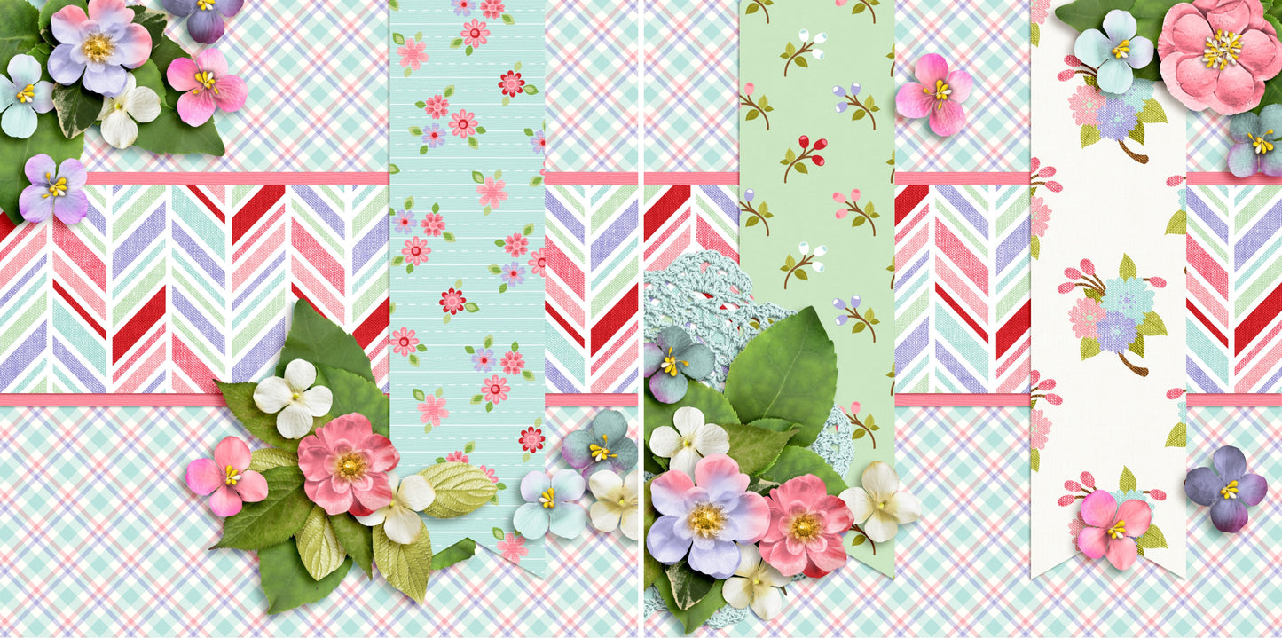 Pink Pretties NPM - 3181 - EZscrapbooks Scrapbook Layouts Girls, Other