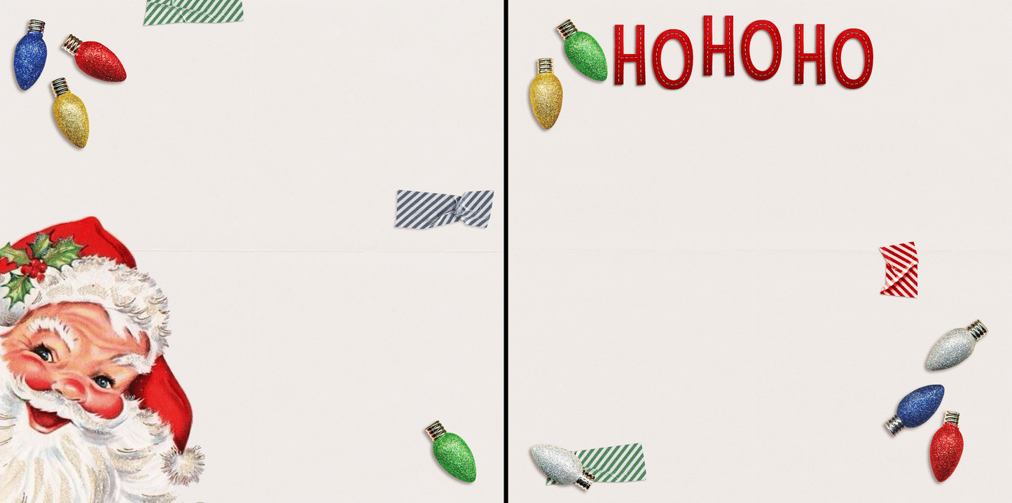 HoHoHo Santa NPM - 4479 - EZscrapbooks Scrapbook Layouts Christmas