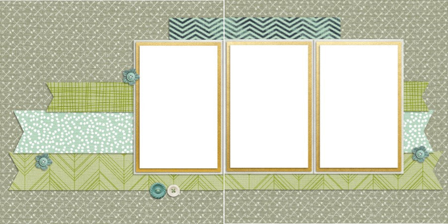 Baby Boy Blue - Digital Scrapbook Pages - INSTANT DOWNLOAD - EZscrapbooks Scrapbook Layouts Baby - Toddler, Boys
