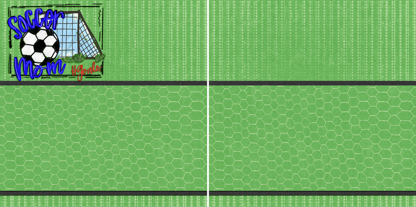 Soccer Mom NPM - 4815 - EZscrapbooks Scrapbook Layouts soccer, Sports