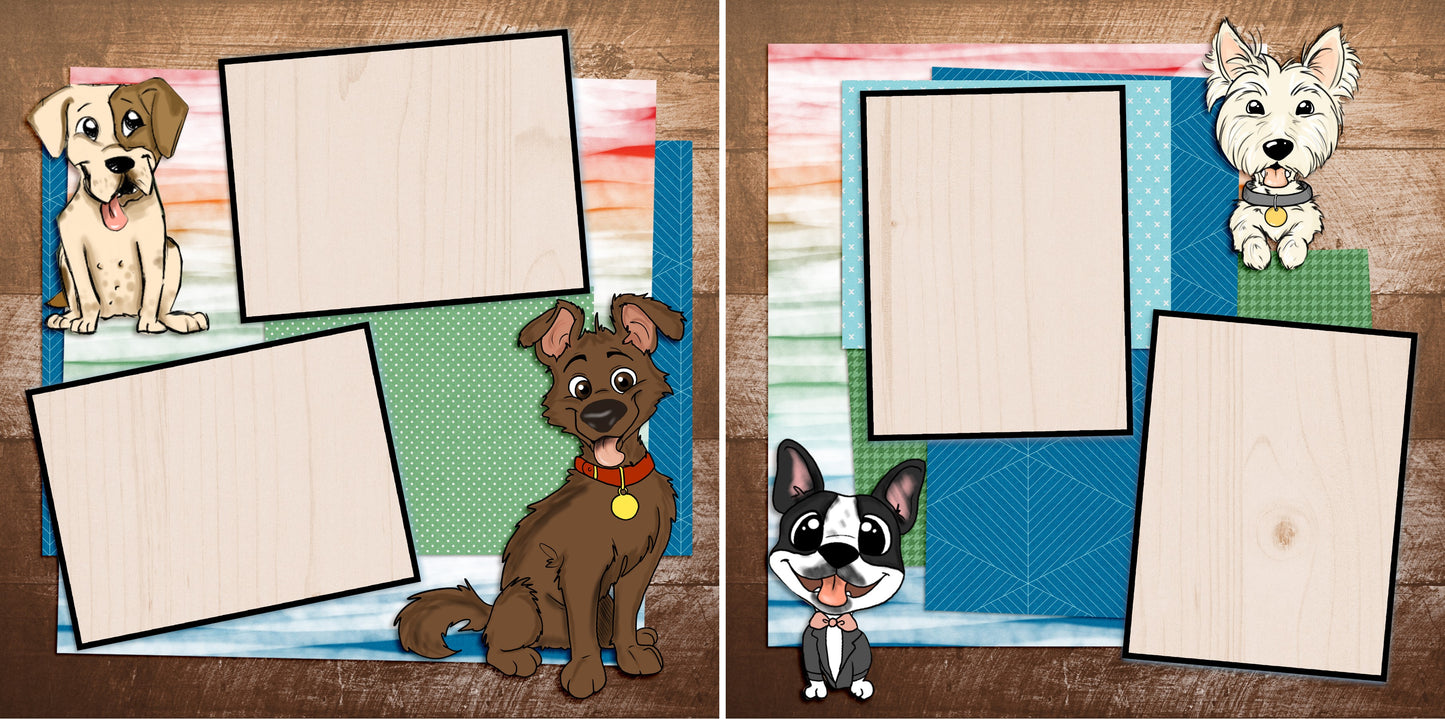 Fidos - 4886 - EZscrapbooks Scrapbook Layouts dogs, Pets