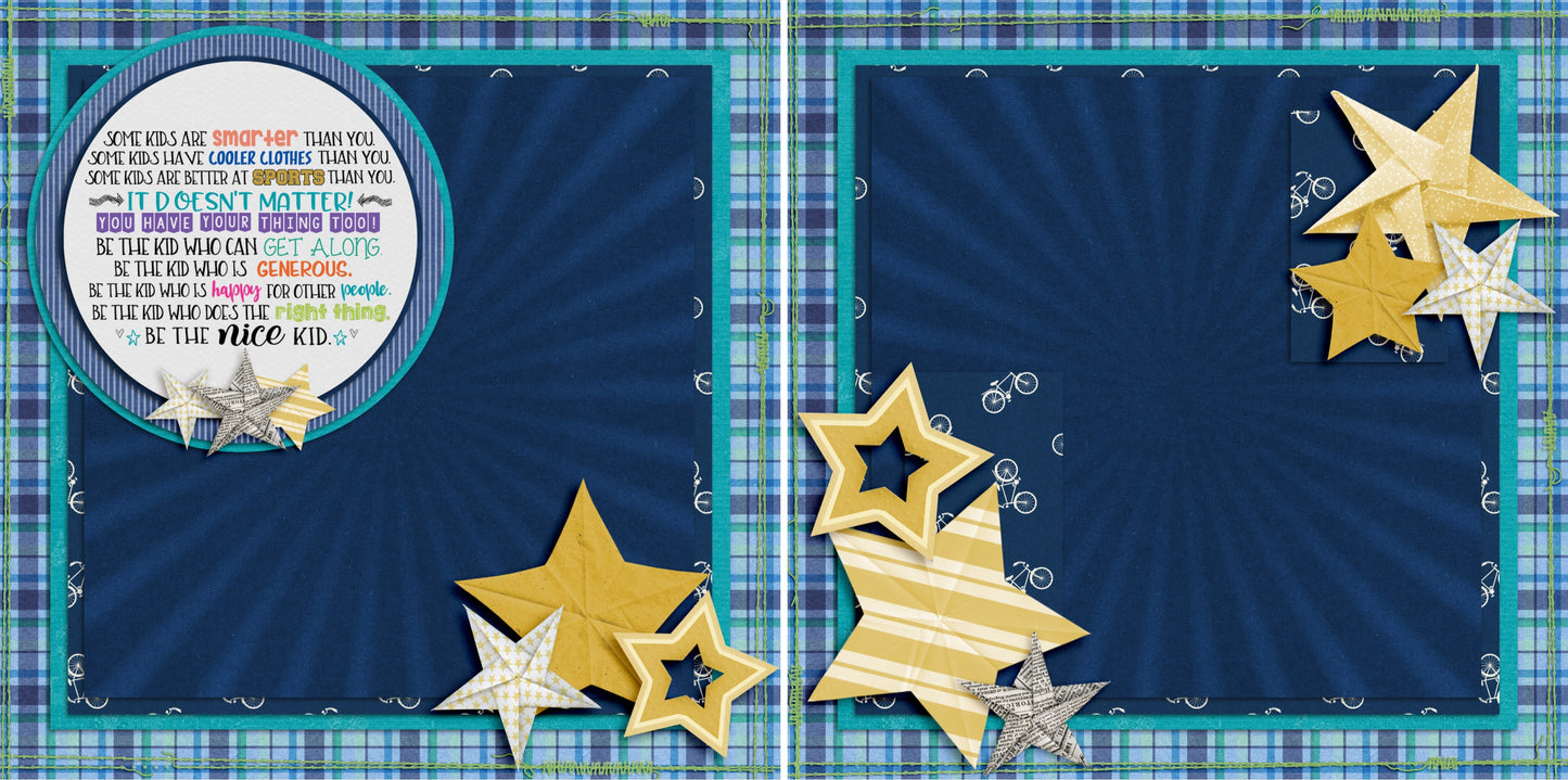 Be The Nice Kid Boy NPM - 3947 - EZscrapbooks Scrapbook Layouts Kids
