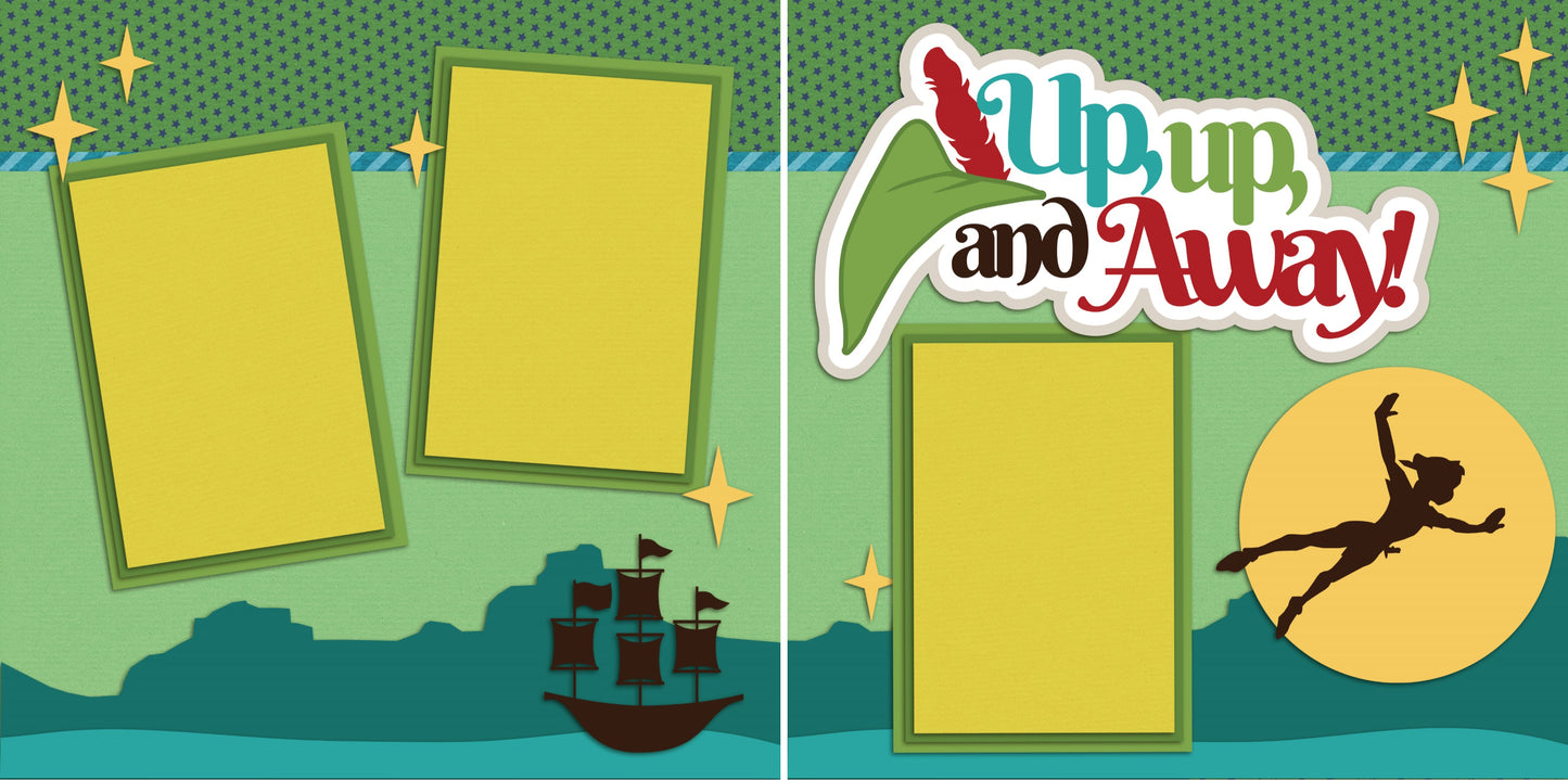 Up Up and Away - 2235 - EZscrapbooks Scrapbook Layouts Disney
