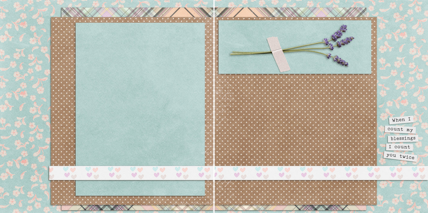 Count My Blessings NPM - 5537 - EZscrapbooks Scrapbook Layouts Family, Other