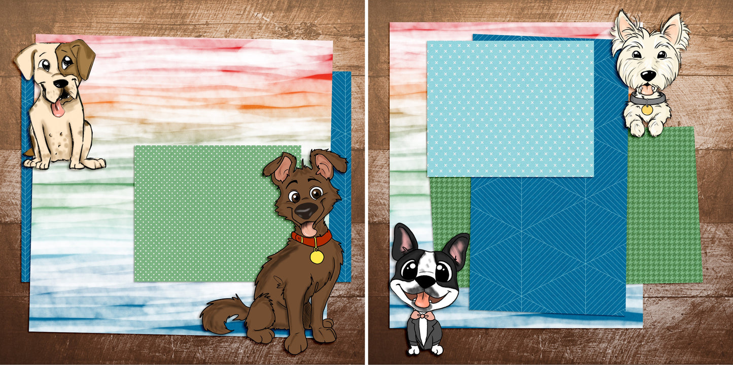Fidos NPM - 4887 - EZscrapbooks Scrapbook Layouts dogs, Pets