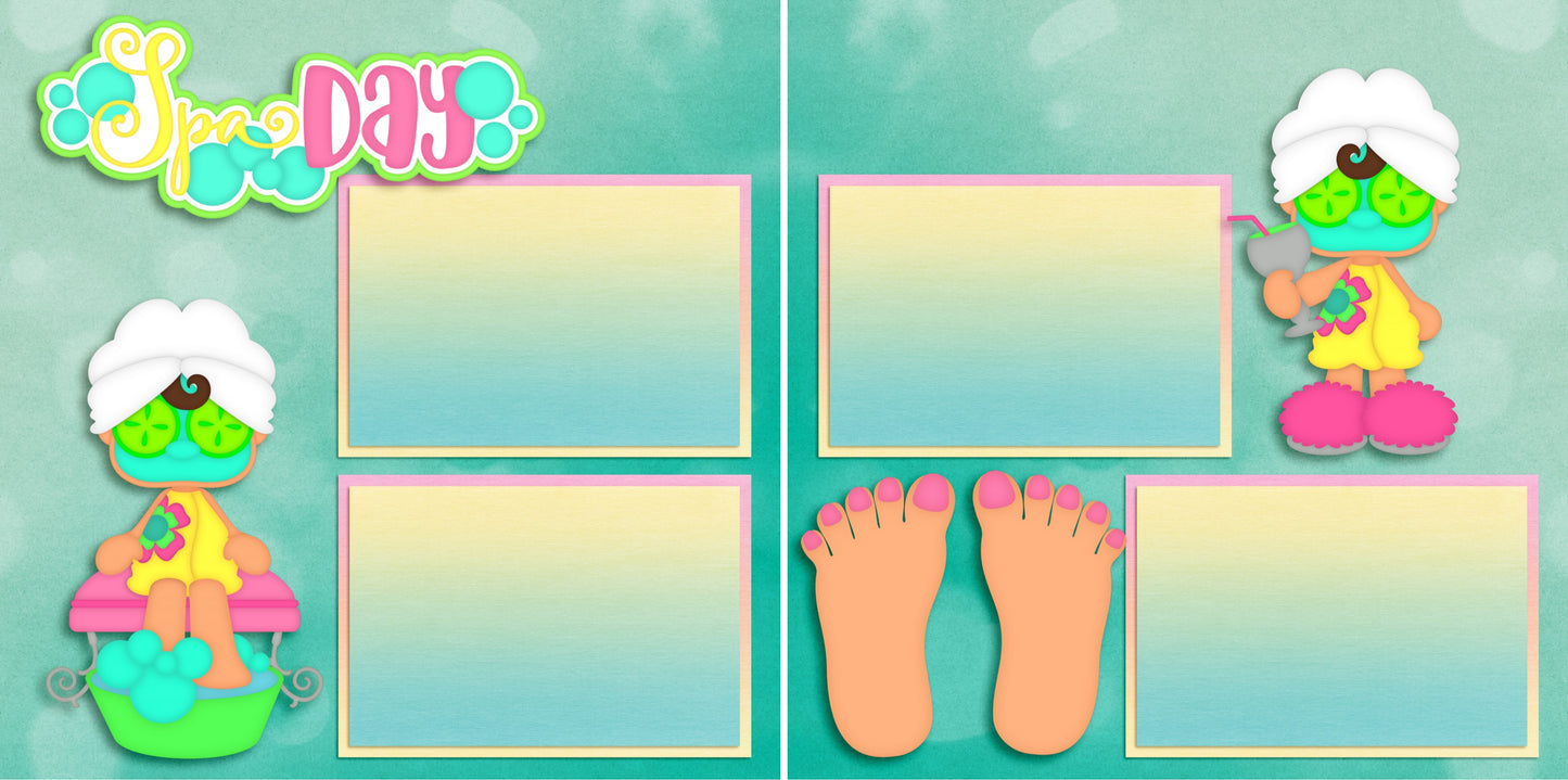 Spa Day - 4604 - EZscrapbooks Scrapbook Layouts Girls, Other