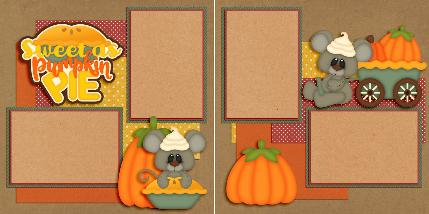 Sweet as Pumpkin Pie - 4942 - EZscrapbooks Scrapbook Layouts Fall - Autumn