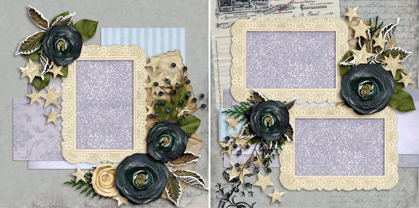 Season for Romance - 3590 - EZscrapbooks Scrapbook Layouts Heritage, Other