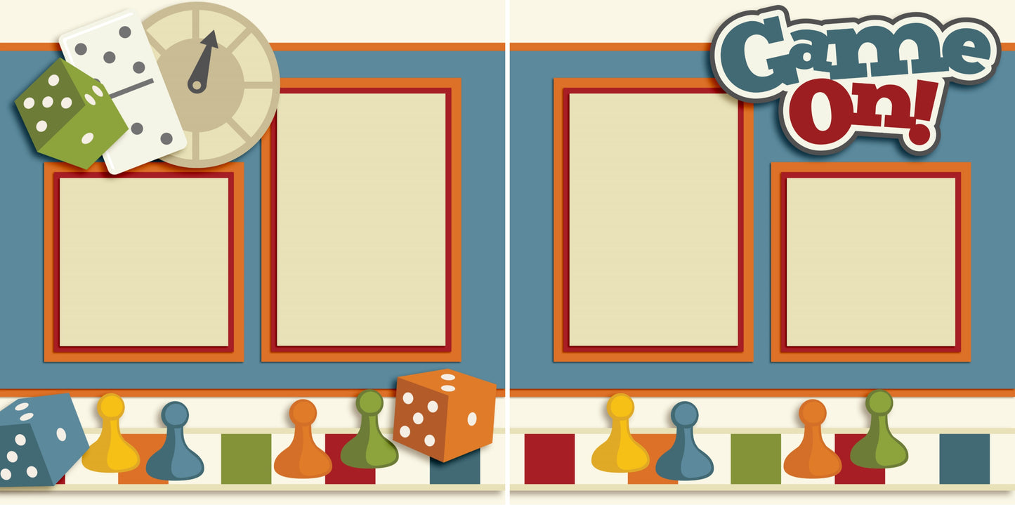 Game On - 2492 - EZscrapbooks Scrapbook Layouts Family, Other
